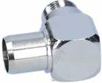 Fuba Coax Plug/f-socket - Ovz 069 Hq-adaptor F-socket - Iec-plug,angled