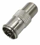 Fuba Coaxial Adaptor - Ovz 065 Ovz 065 Adaptor F-socket - Iec-socket, Straight