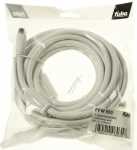 Fuba White Sat Connecting Cable - Ffw 500 F-plug, 5m, White