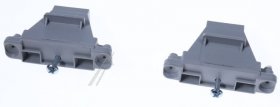 Elica Fixings And Brackets - 3050dd Bracket Sx Support Guide Lower Part Sx Black V0