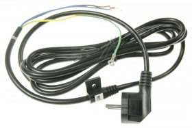 Mains Power Lead - 4055516233 Power Cord Black 2 5 [Electrolux Aeg]