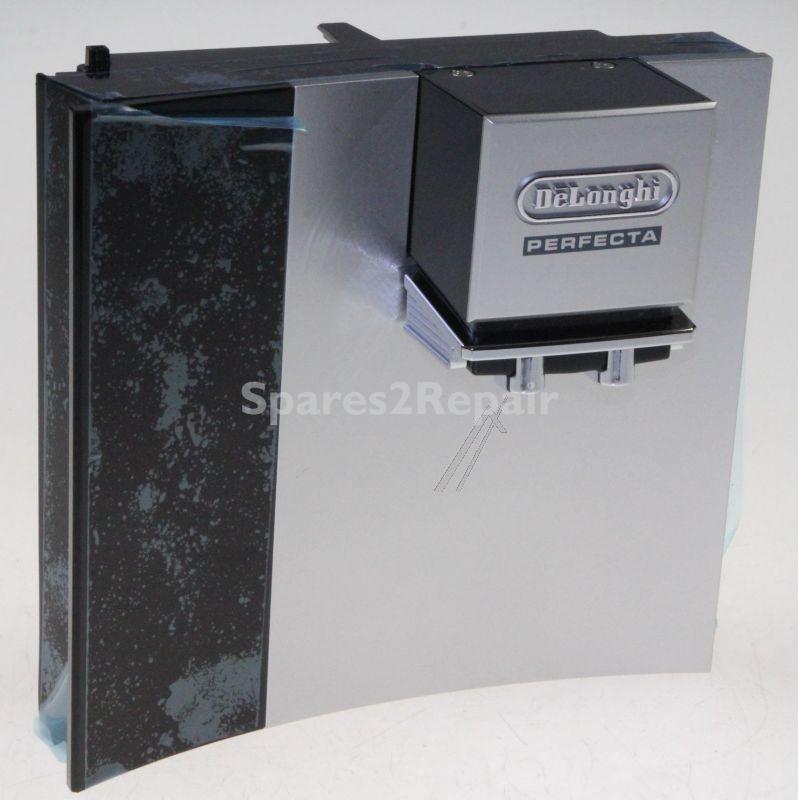 Door - 7313224941 Door Silver-mr&black+glass Esam5 (dls) [Delonghi]