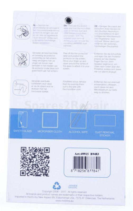 Mobilize Display Protective Plastic Film - 49921 Mobilize Glass Screen Protector Wiko View Prime
