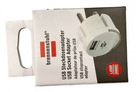 Brennenstuhl Usb Power Supplies - Usb Socket Adapter 2.4a White