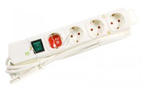 Brennenstuhl 4 Way Socket Outlet Switch - Comfort-line Plus 4 Way Socket Outlet Switch, White, 2m H05vv-f3g1.5