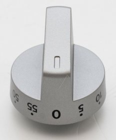 Timer Button - 140198780011 Knob timer inox 0-55 [Electrolux Aeg]