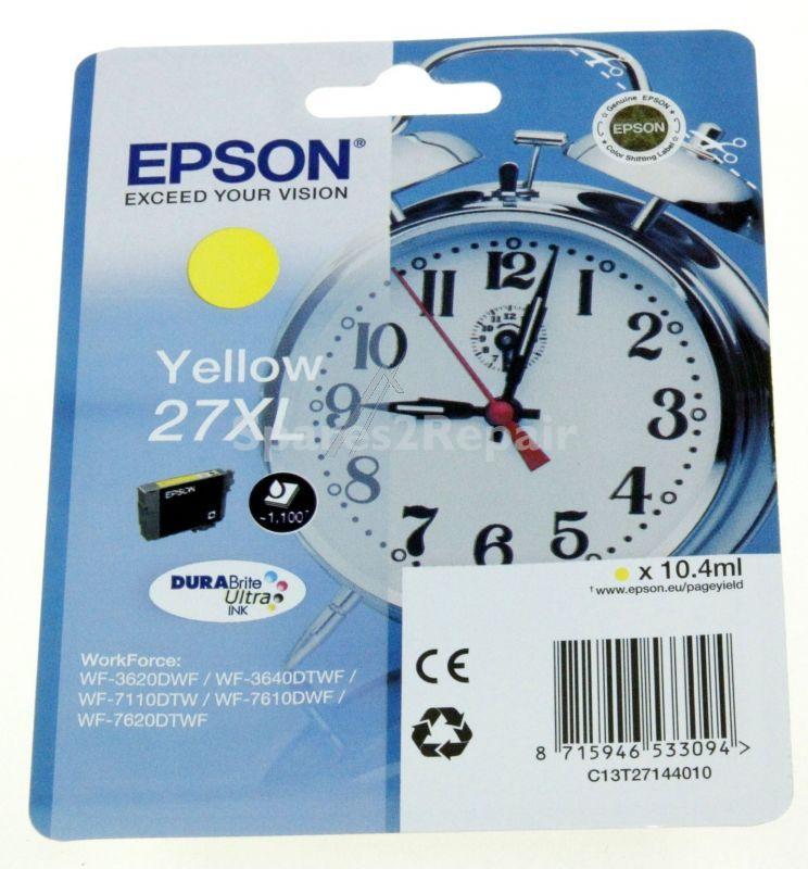 Epson Cartridge - 27xl C13t27144010 Ink Cartridge Yellow 10 4ml