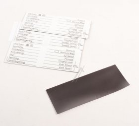 Panel - 140157542014 Programme Plate Magnetic Da Fi [Electrolux Aeg]