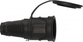 Brennenstuhl Coupler / Connector - 1082050020 Protective Contact Rubber Coupler 230v-16a Ip54