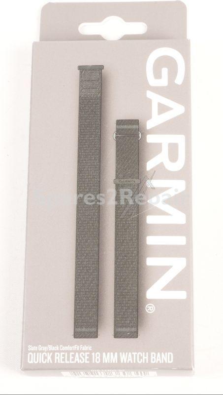 Garmin Fitness Wristbands - 010-14400-02 Garmin Quick Release Strap 18mm Black-slate Gray