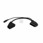 Scart Adaptor - Scart Adapter Male - Female - Jack 3 5 Female- 0 2m