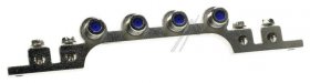 Wisi Earth Connection Block Sat - Nb 04 F Potential Equalization Block, 4 X F-connector, 1pc