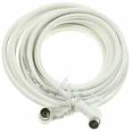 Com White Aerial Cable - Aerial Cable, 5m Class A, Angled