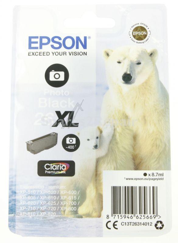 Epson Cartridge - 26xl C13t26314012 Ink Cartridge Black 8 7ml