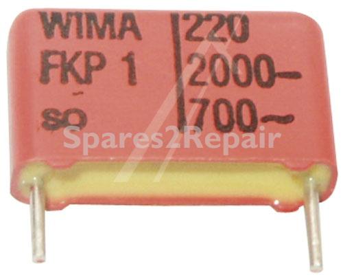 Wima Fkp1 Pulse Capacitor - 220pf-2000v Fkp1u002204b00kssd Fkp1-pulse Capacitor Rm=15mm