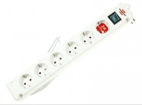 Brennenstuhl 6 Way Socket Outlet Switch - Comfort-line Bremounta 6 Way Socket Outlet Switch 3m White + Switch