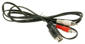 Com Phono Plug/din-plug - 2xrca-plug - Din 5p Plug, 1,5m Com Phono Plug/din-plug - 2xrca-plug - Din 5p Plug, 1,5m