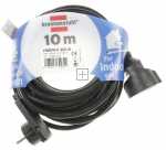 BRENNENSTUHL Power Supply Cable S-KUNSTSTOFF-VERLÄNGERUNGSKABEL MIT FLACHSTECKER 10M