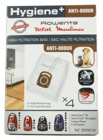 Vacuum Cleaner Bags - Zr200720 Bag Hygiene+ Anti-odour X4 [Groupe SEB]