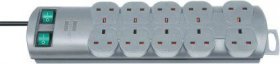 10 Way Socket Outlet Switch - Primera-line Ext.socket 10-way 2m 05vv-f 3g1,25 Each 5 Socket Switched Uk