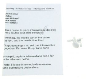 3x Button - Button White [Fagor Brandt]