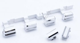 Key Button - C00321323 480112101606 Button Assembly Options Kit White-chrome [Whirlpool Indesit]