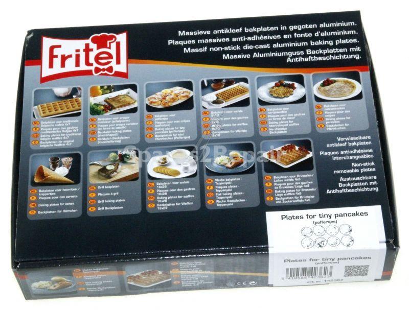 Fritel Tray - 142362 Set Baking Plates For 15 Blinis - Mini Pancakes