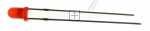 Vestel Led Red - 30081555 Led Red 3mm Red Diffused 30mcd Rohs