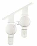 Button - C00436522 481010410636 Key Right Silver [Whirlpool Indesit]
