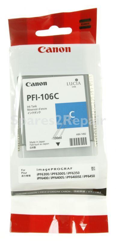 Canon Cartridge - Pfi-106 C 6622b001 Ink Cartridge Cyan 130ml
