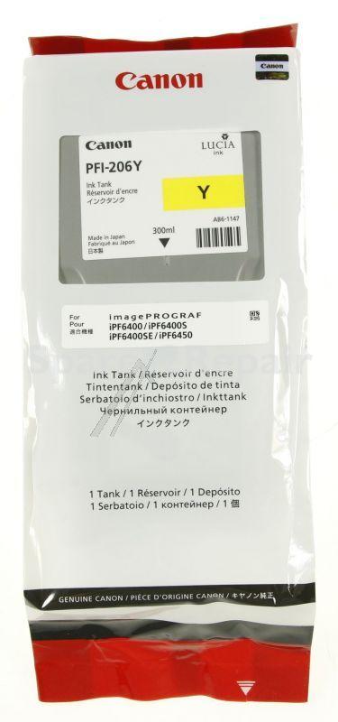 Canon Cartridge - Pfi-206 Y 5306b001 Ink Cartridge Yellow 300ml
