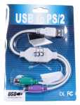Usb-adaptor - Usb-adaptor Male Type-a-2 Xps2 Mini-din Fem. 6pÔl. 70cm.