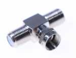 F-plug/f-jack Adaptor - F-adaptor F-plug-2xf-socket