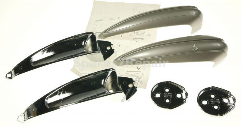 Fridge Door Handles - 42198085 D handle Assembly kit Uno(chrom-matixpainted [Vestel]