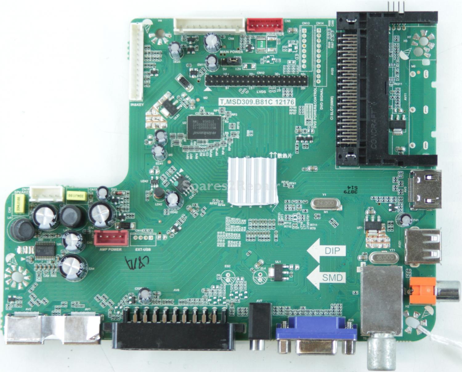 Blaupunkt 46/188J-GB-5B-F3HCU-UK - Main AV - B13073879 - 4501813 - T.MSD309.B81C - 12176 - T460HB01 V0(3D)