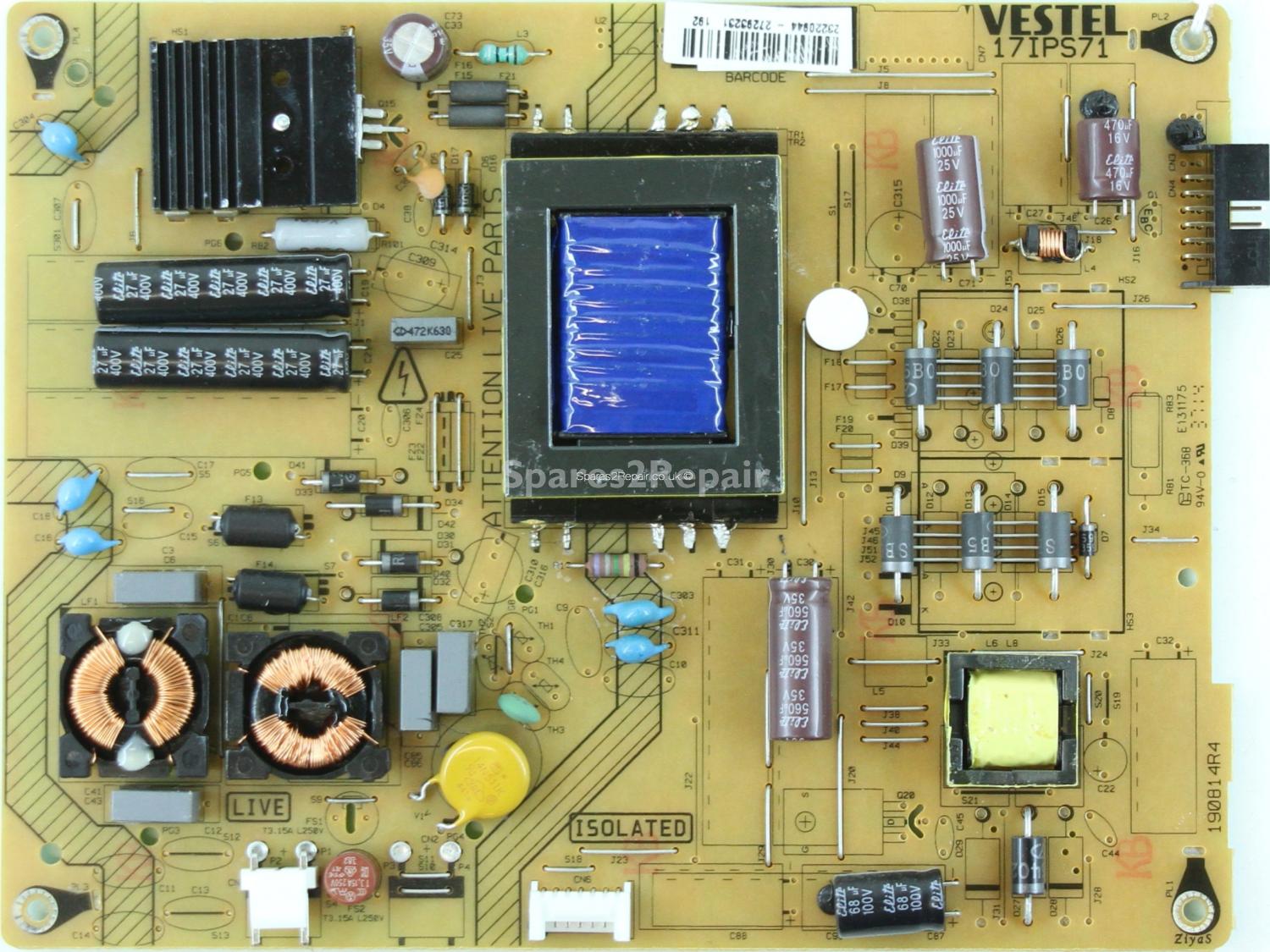 Bush DLED32165HD - PSU - 23220944 - 17IPS71 - 190814R4
