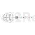 Mains Power Lead - 1327290209 Power Cable Isr 2000mm 3x1 0mm [Electrolux Aeg]