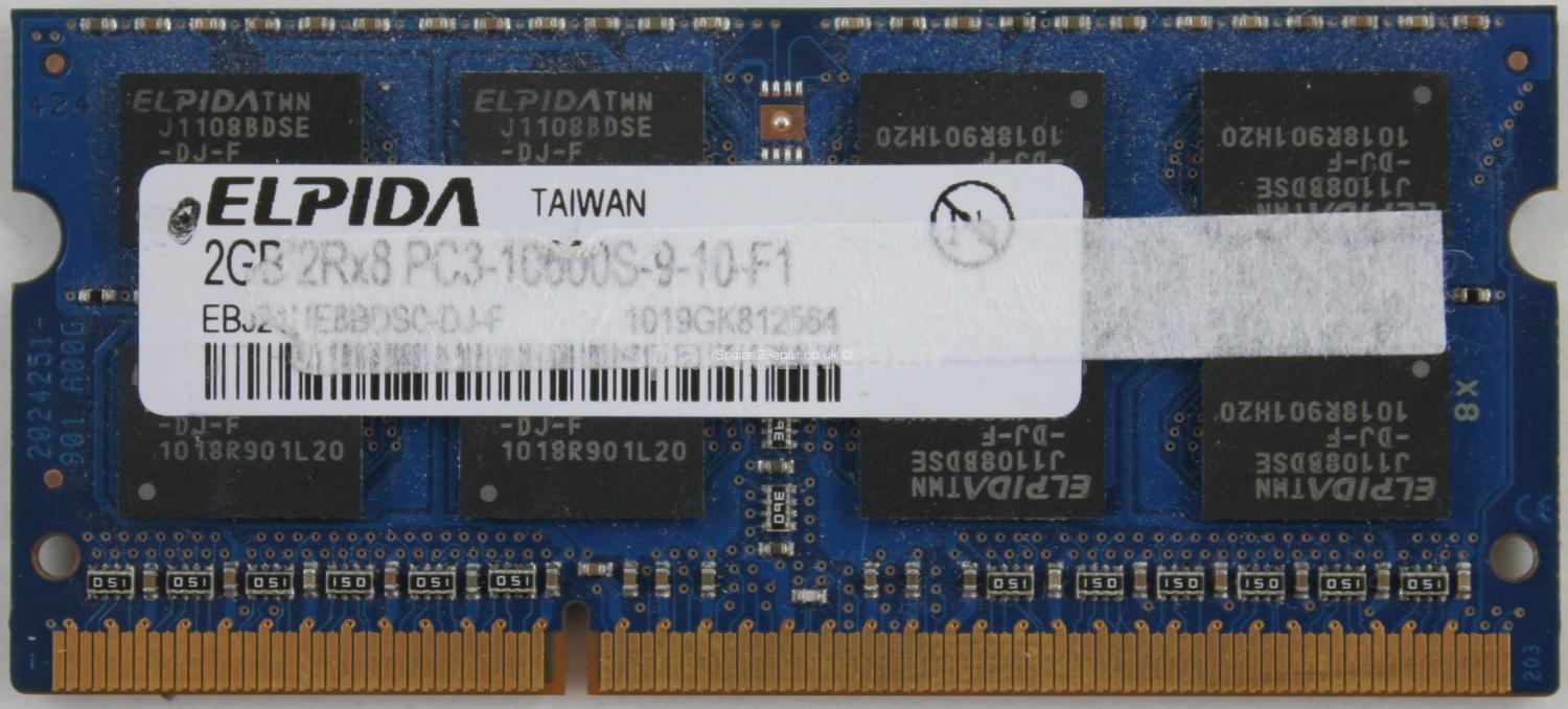 Elpida 2Gb PC3-10600S DDR3-1333 Laptop Memory