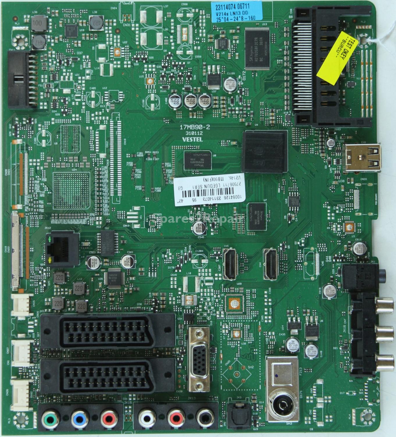 Finlux 42FLHK905D - Main AV - 23114073 - 23114074 - 17MB90-2 - 310112
