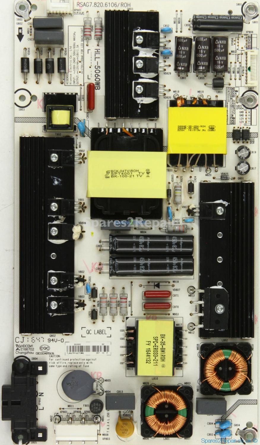 Hisense H55M5500 - Power Supply - 202092 - HLL-5060WB - RSAG7.820.6106/ROH