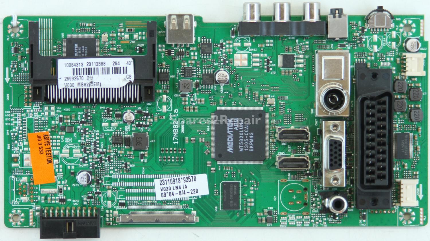 Hitachi 40HXC06U - Main AV - 23112888 - 17MB82-1a - 260912
