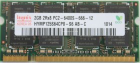 Hynix 2Gb PC2-6400S DDR2-800 Laptop Memory