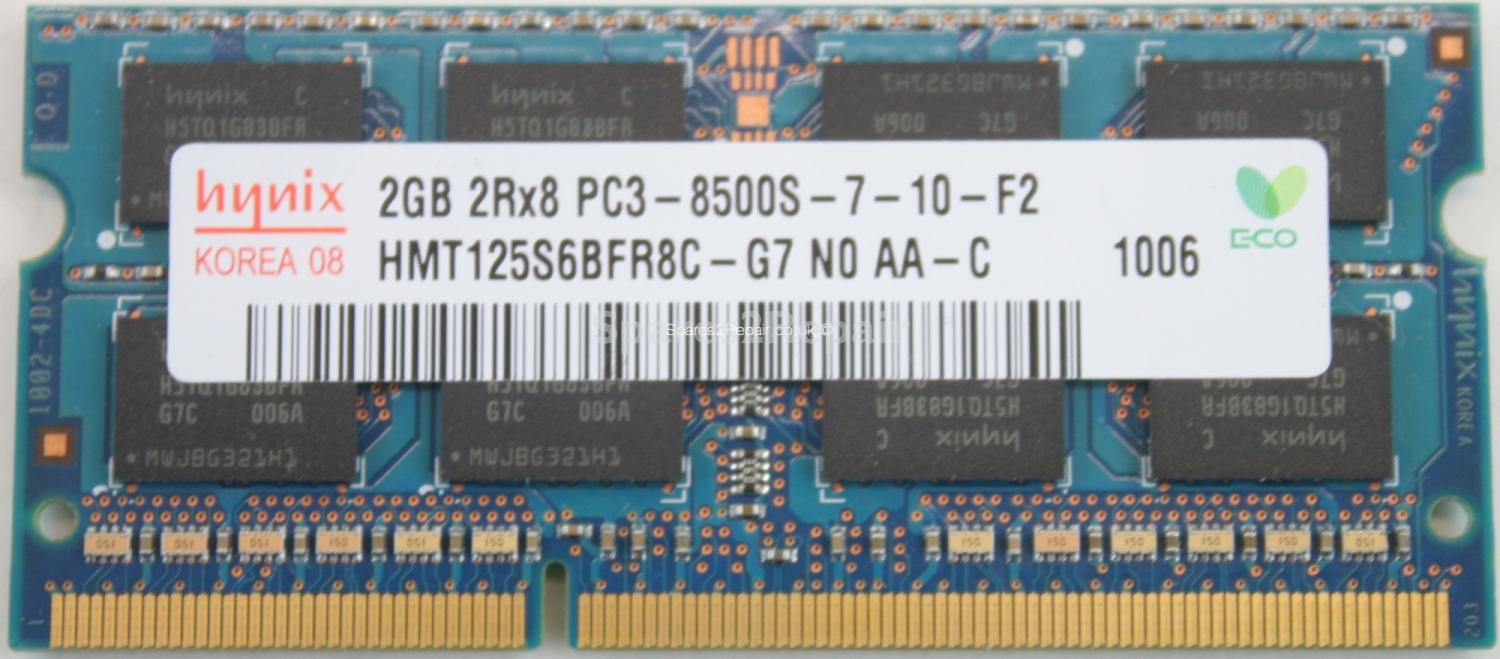 Hynix 2Gb PC3-8500S DDR3-1066 Laptop Memory
