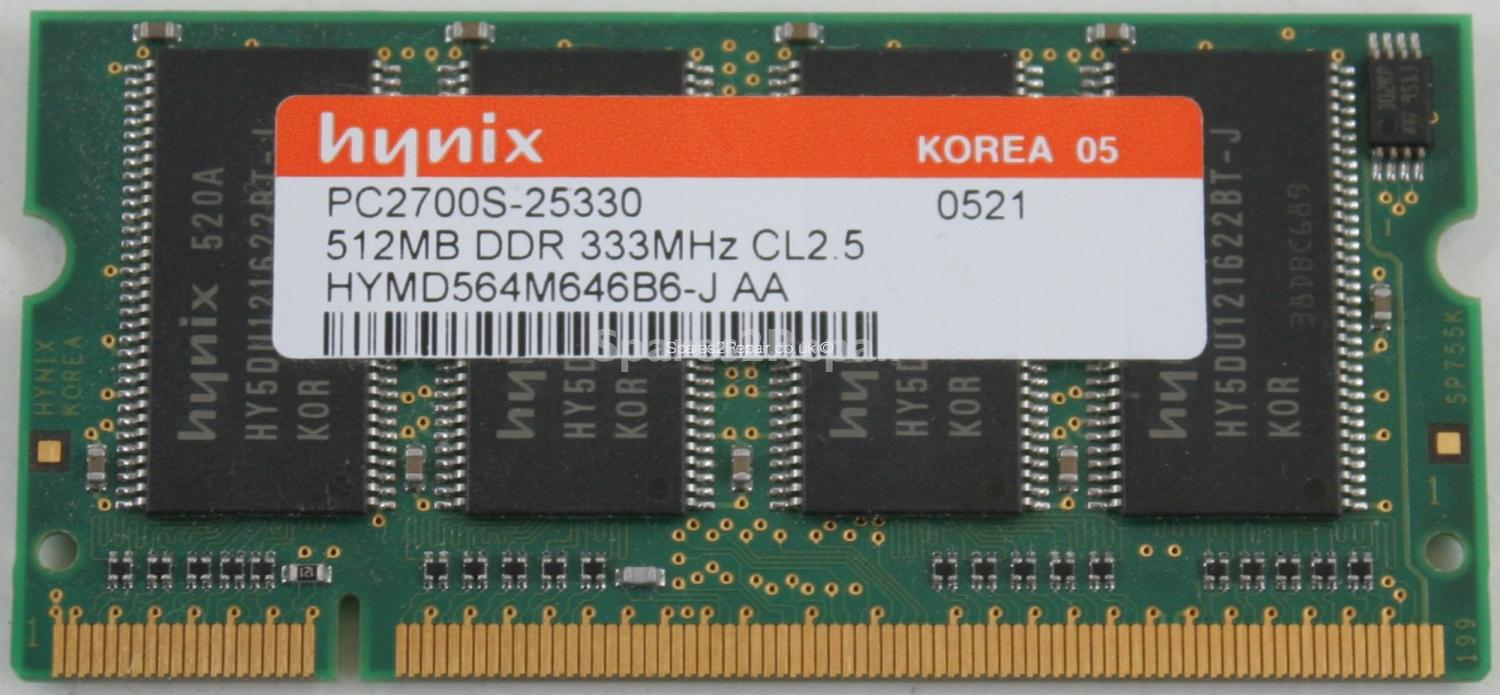 Hynix 512Mb PC-2700S DDR-333 Laptop Memory