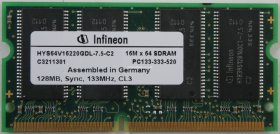 Infineon 128Mb PC133 133MHz Laptop Memory