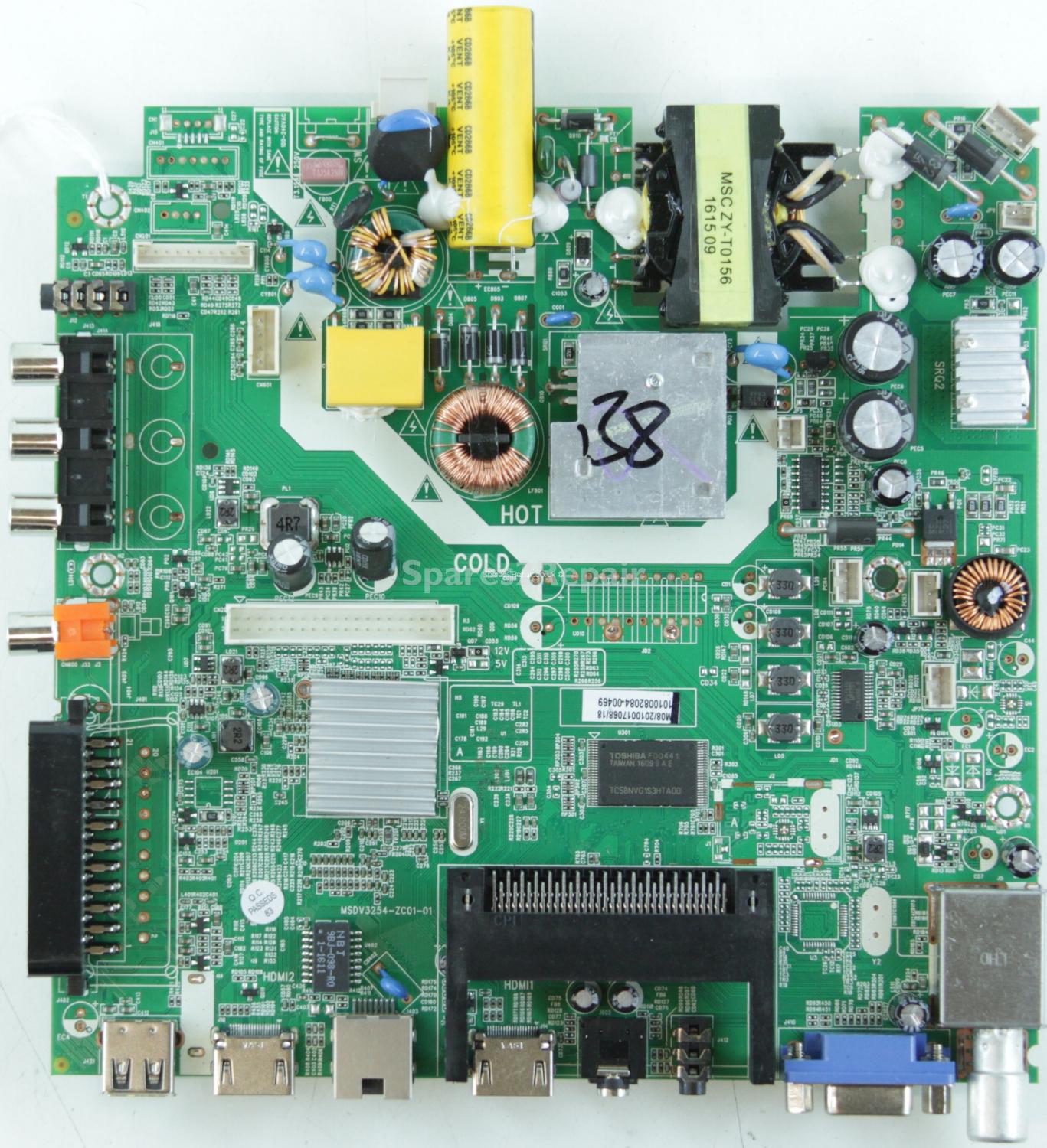 JVC LT-32C460 - Main Board - M08/2010017068/18 - MSDV3254-ZC01-01