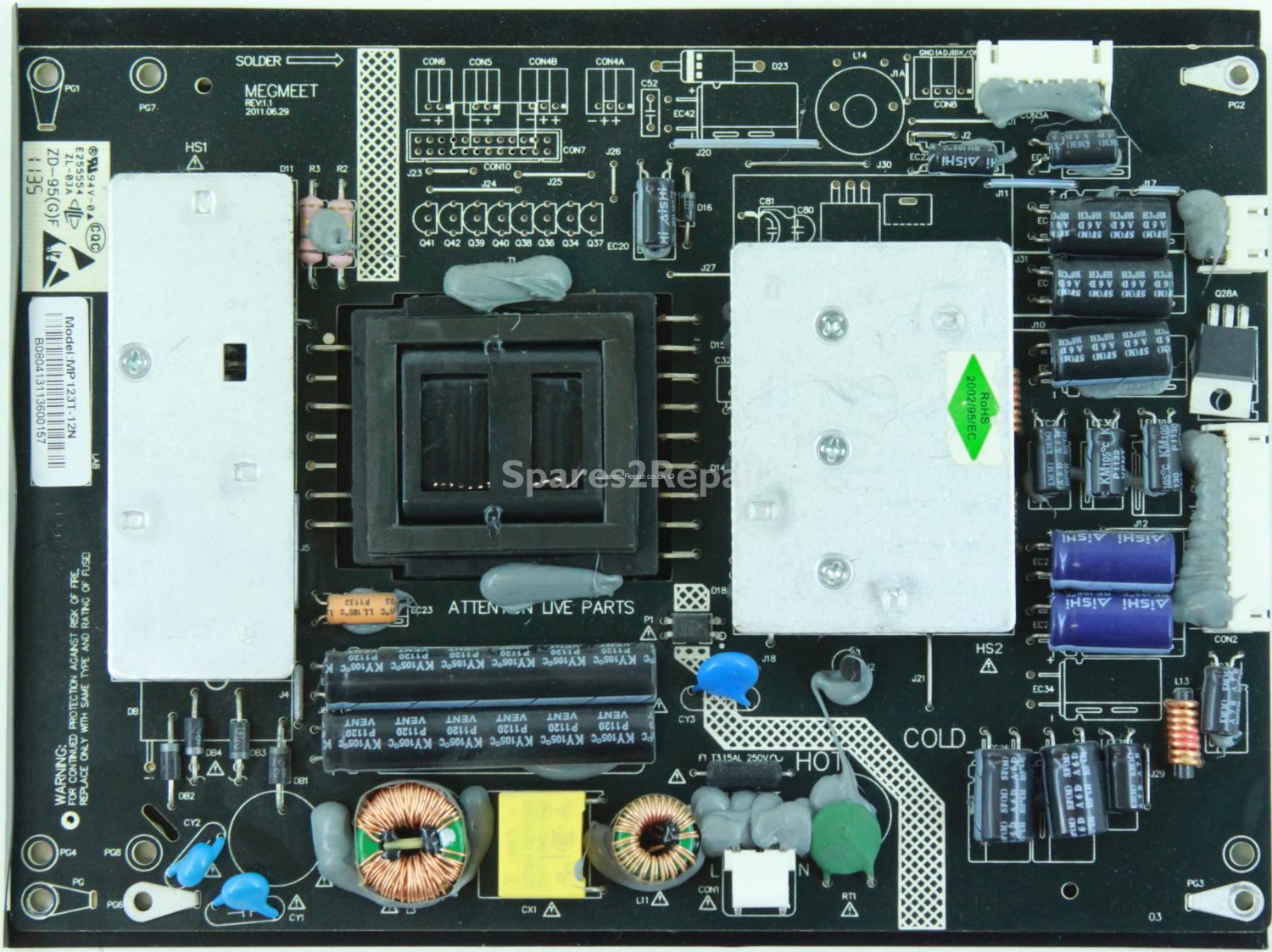 Kogan KULED32XXXAB - Power Supply - MP123T-12N - REV:1.1 MEGMEET