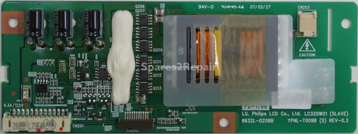LG 32LC2D-EC - Inverter - 6632L-0208B - YPNL-T009B (S) REV-0.3 - LC320W01 (SLAVE)