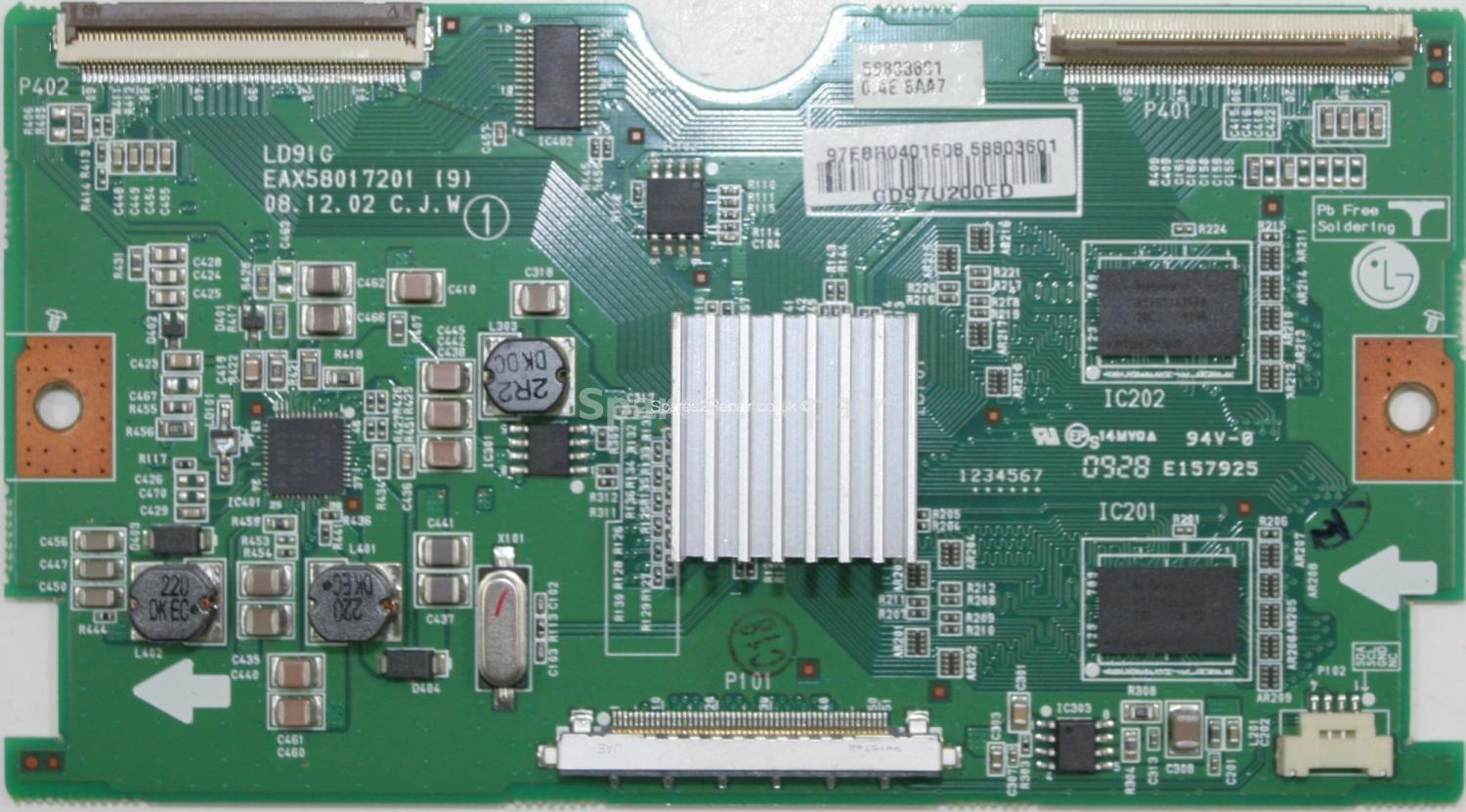 LG 42LH4000 - LVDS - EAX58017201 - LD91G - EBR04016085