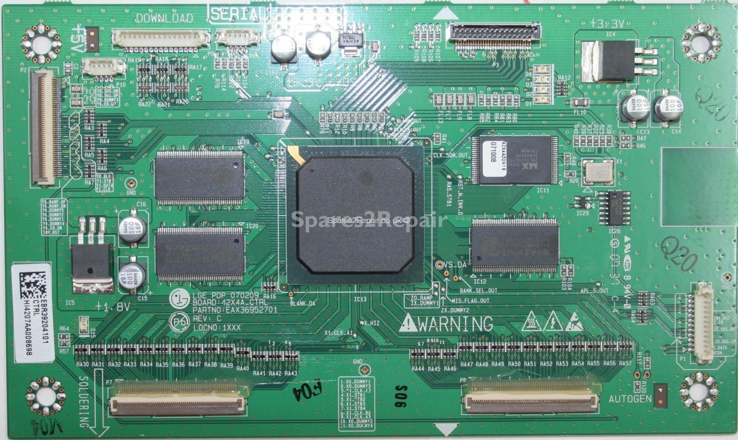 LG 42PT85 - LVDS - EBR39204101 - EAX36952701 REV C - 42X4A_CTRL - PDP 070209